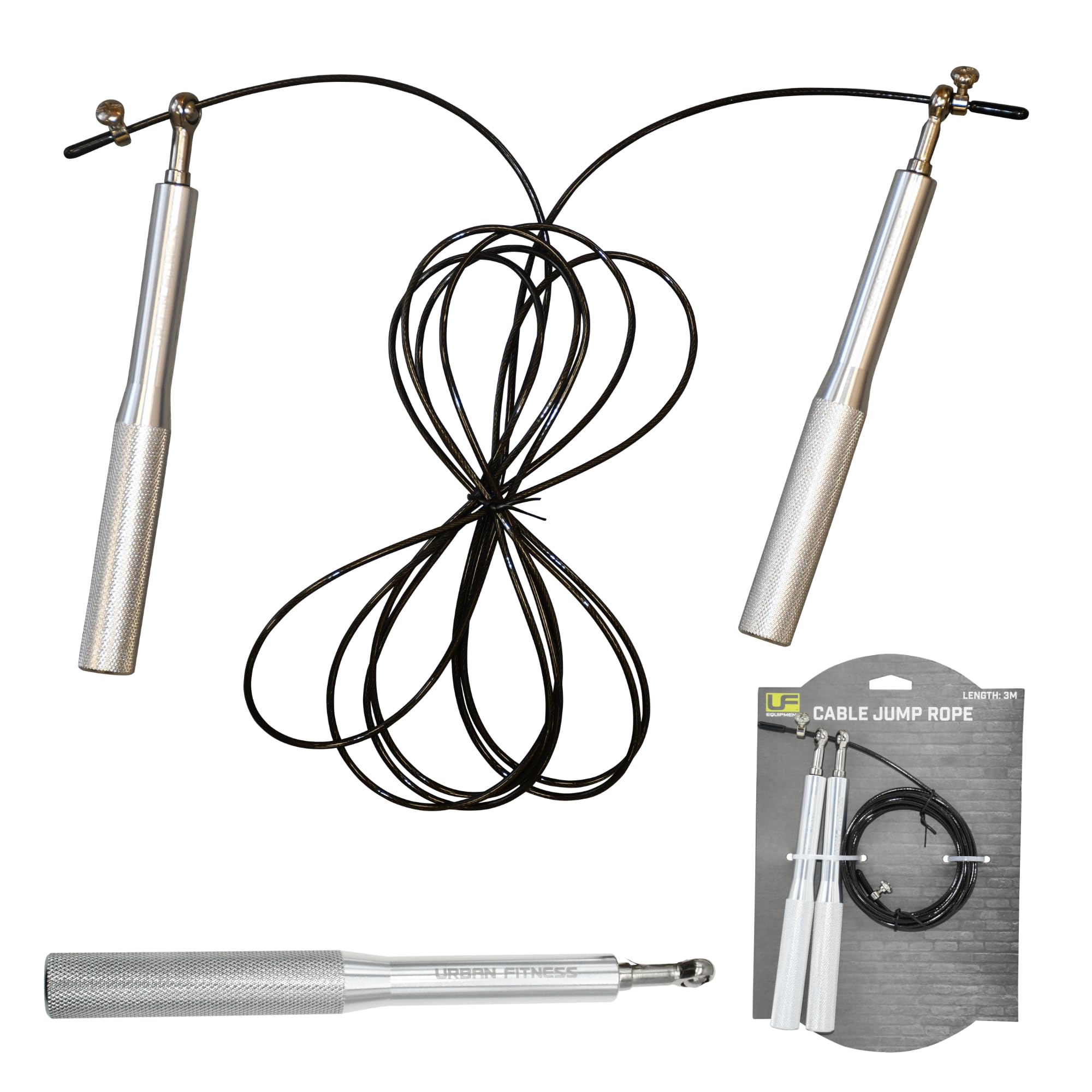 Urban Fitness Women's Cable Jump Rope Silver Standard