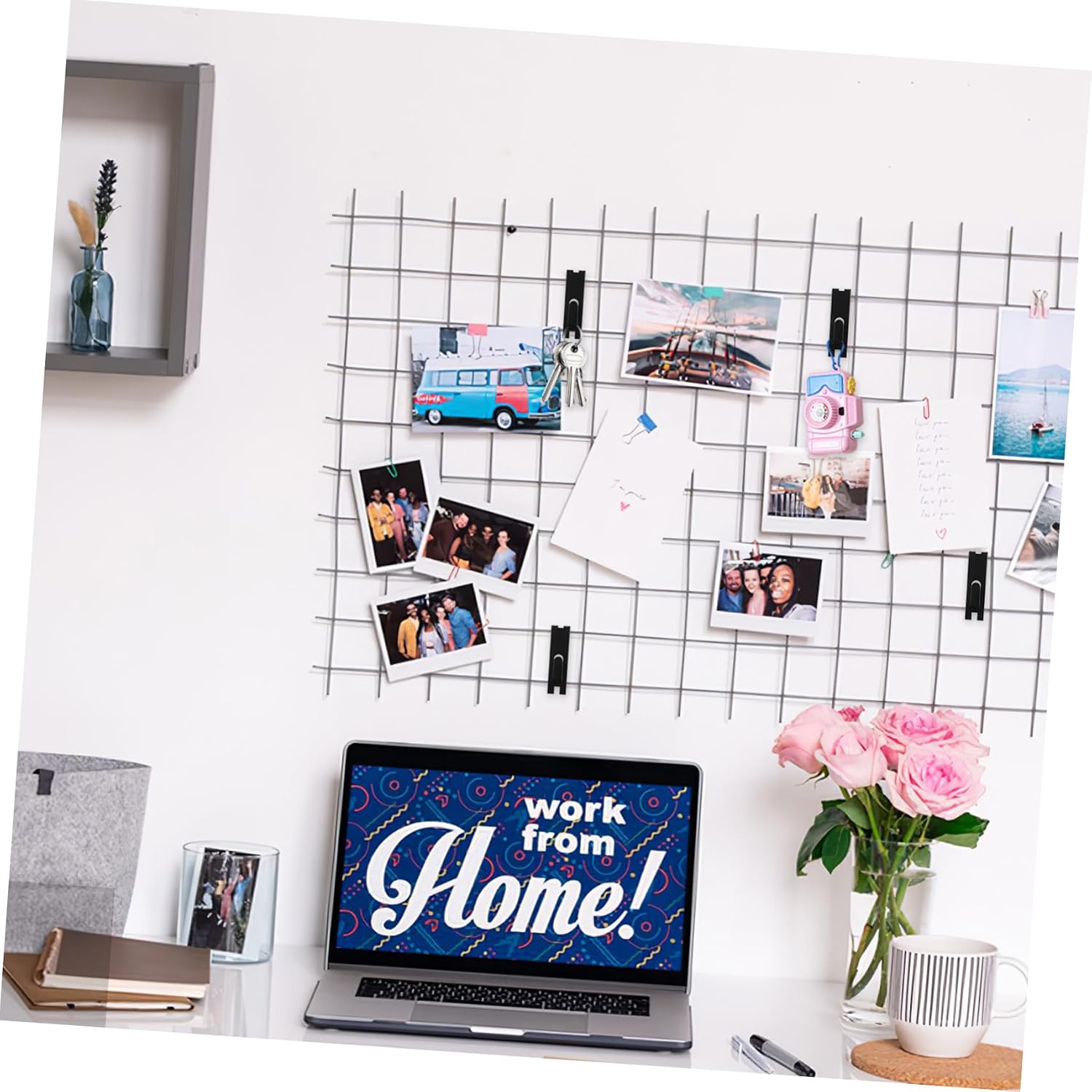 Cabilock 30pcs Heavy Duty Grid Hooks for Wall Display Sturdy Metal Organizer for Pictures and Easy Installation Grid Wall Hooks for Securely Holding Items