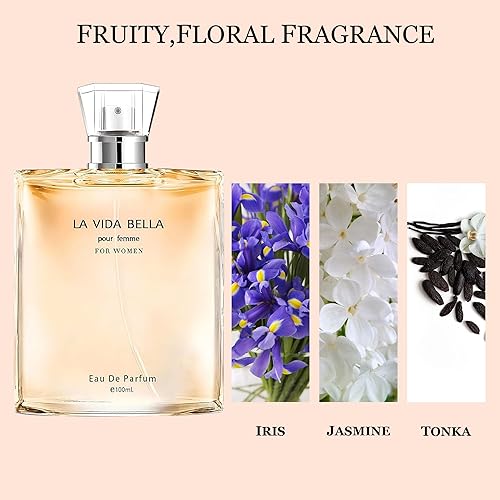 Miniatura 4 de META-BOSEM Perfume para mujer Set (100 ml x 4PCS Paquete de variedad), Delilah, ParisW, LVBella, AnaAna, Perfume de larga duración para mujer para