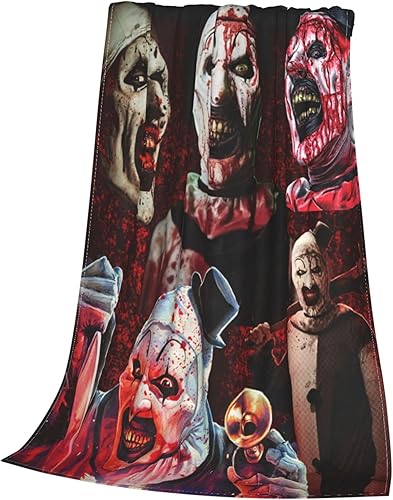 Miniatura 2 de Terrifier - Manta de microforro polar ultrasuave para niños y adultos, para todas las estaciones, para oficina, empresa, hogar, sofá, cama, sofá, 80