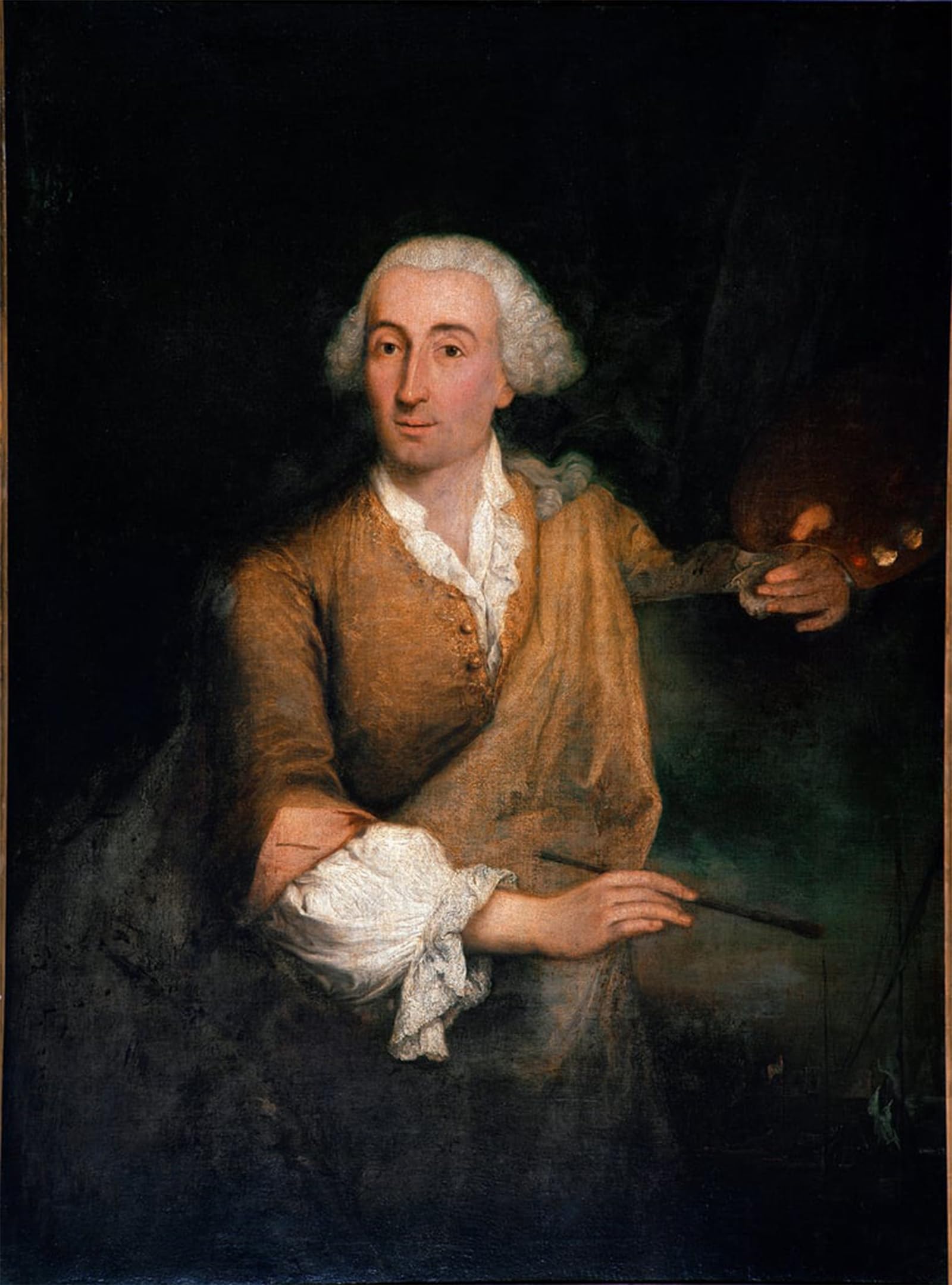 SERENDIPITP Retro Picture Poster Wall Art Pictures Painting Portrait of the Francesco Guardi At the Age of Painting by Pietro Longhi Wall Art Canvas Print for Wall Decor 60x90cm