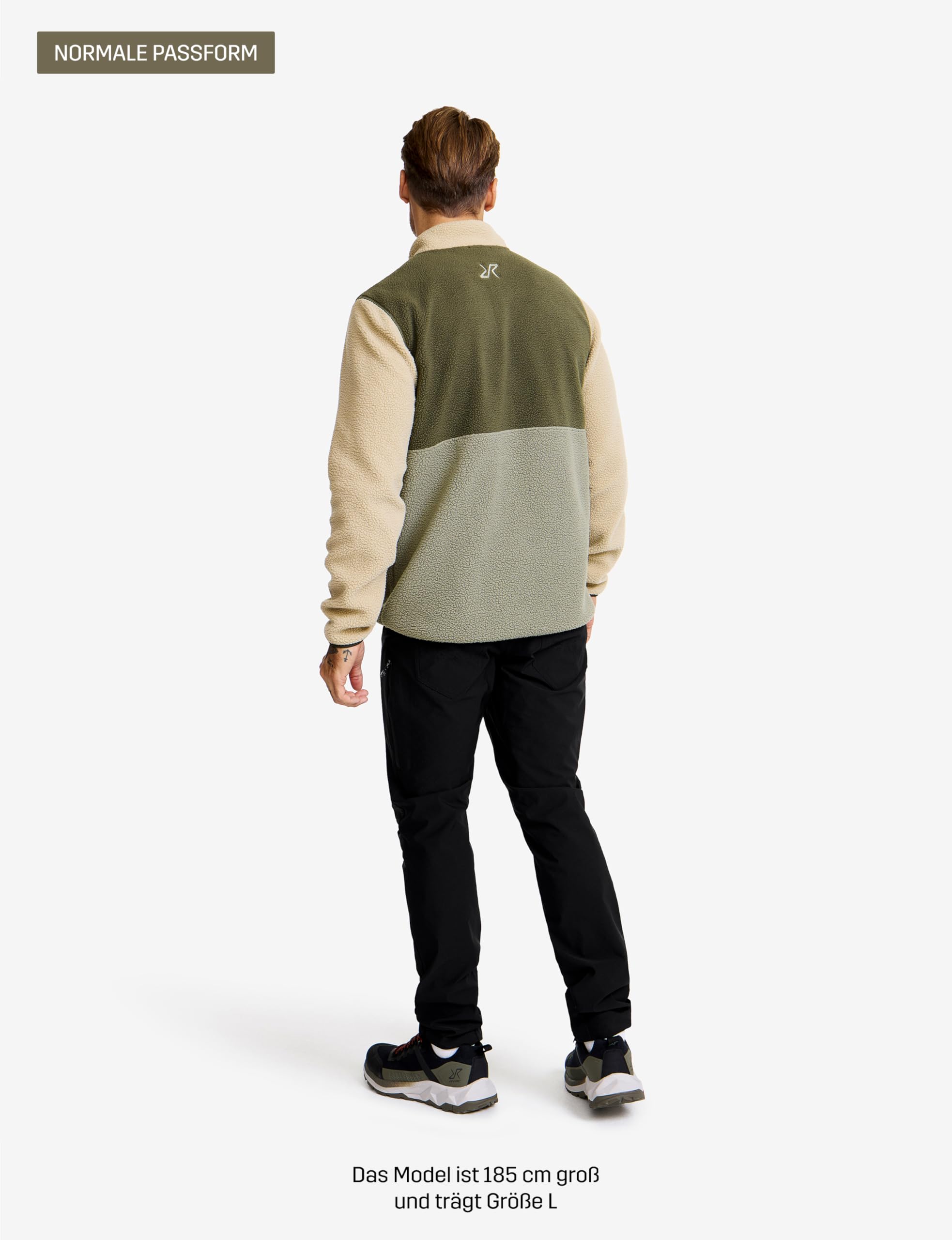 RevolutionRace Canyon Half-Zip Pile Fleece für Herren, Outdoor Teddy Fleecejacken perfekt für Wanderungen und Outdoor-Abenteuer