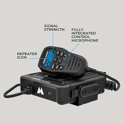Vista 12 de Midland MXT575J Jeep MicroMobile GMRS Radio bidireccional con escaneo y alerta meteorológica NOAA - para granjas, ranchos, overlanding - compatible