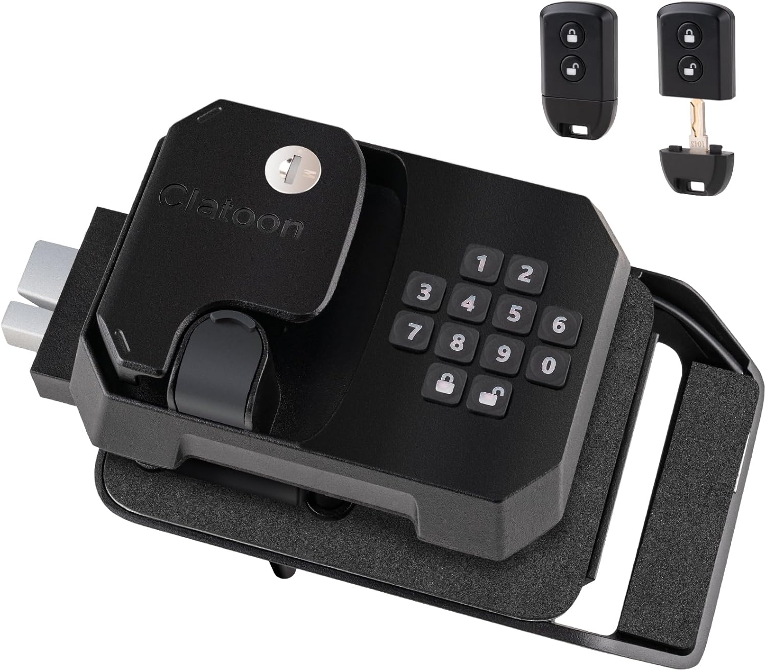 RV Door Lock Replacement with Keypad and Remote, Full Metal Camper Door Lock, Premium RV Keyless Entry Door Lock for Travel Trailer, RV Accessories, Lock Hole 3.75″ X 2.75″ X 1.5″