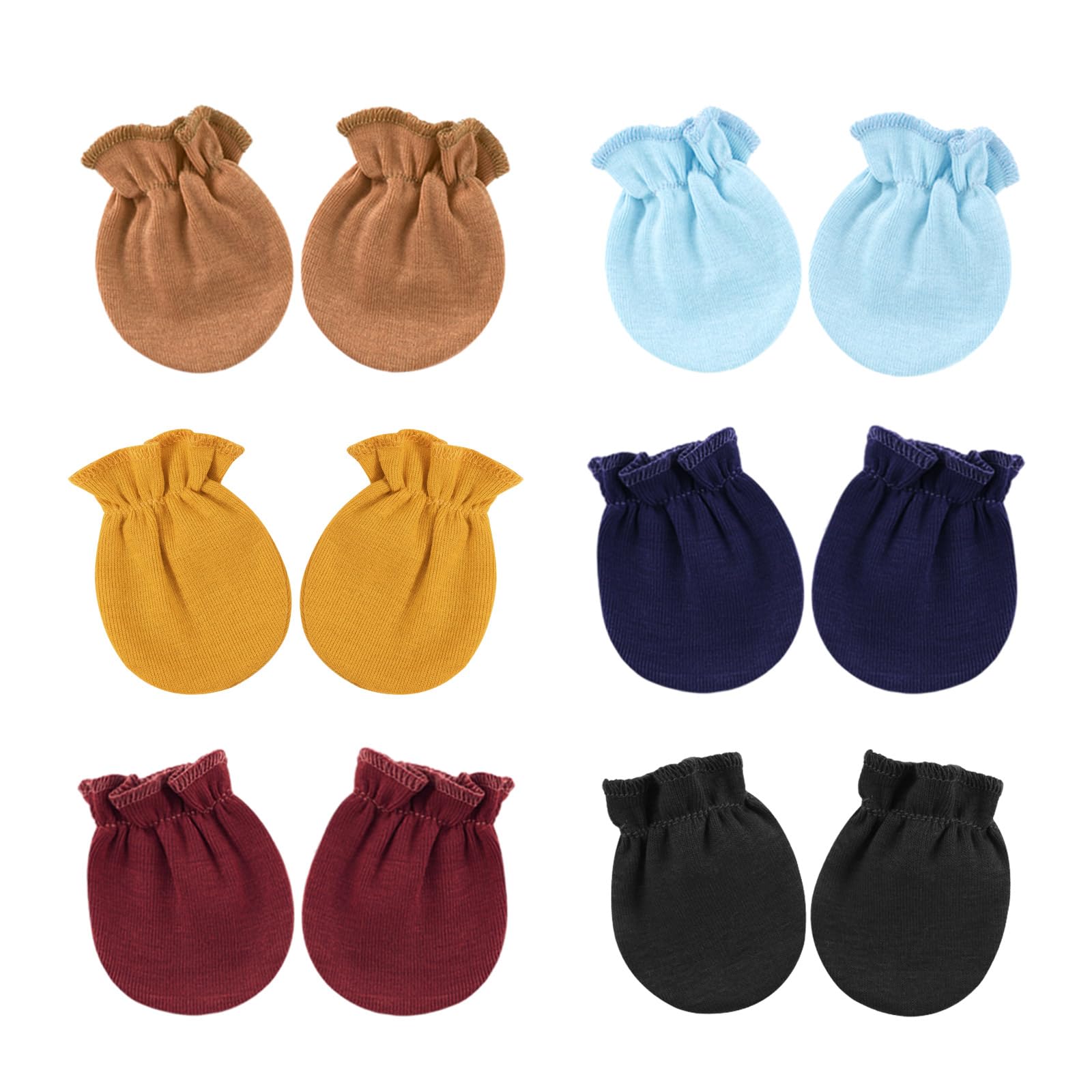 DRESHOW Newborn Baby Mittens Infant Gloves No Scratch Mittens Cotton Gloves for 0-6 Months