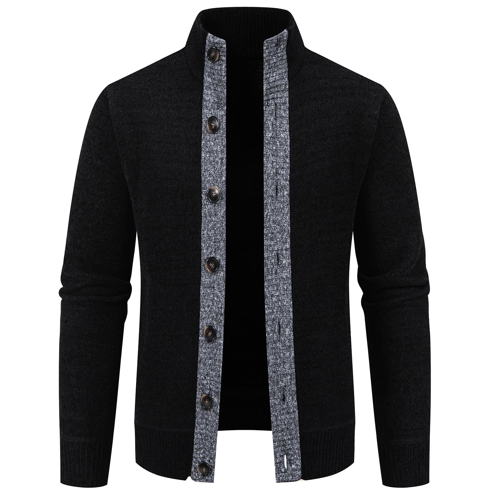 mylldey Mens Sweaters Button Chenille Cardigans Men Regular Fit Sweater wiht Casual Pocket-picture-20