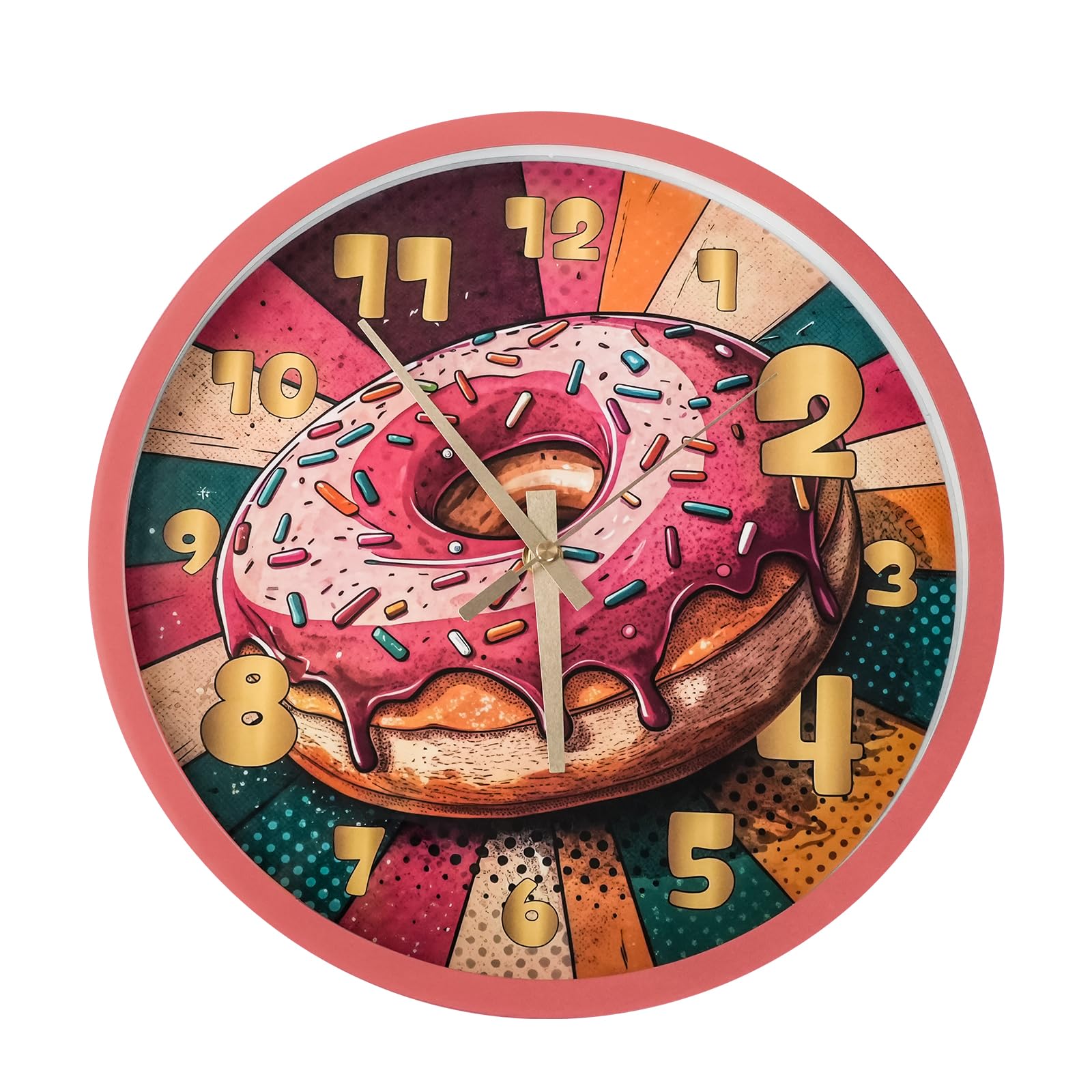 Horloge murale donut silencieuse sans tic-tac mécanisme précis