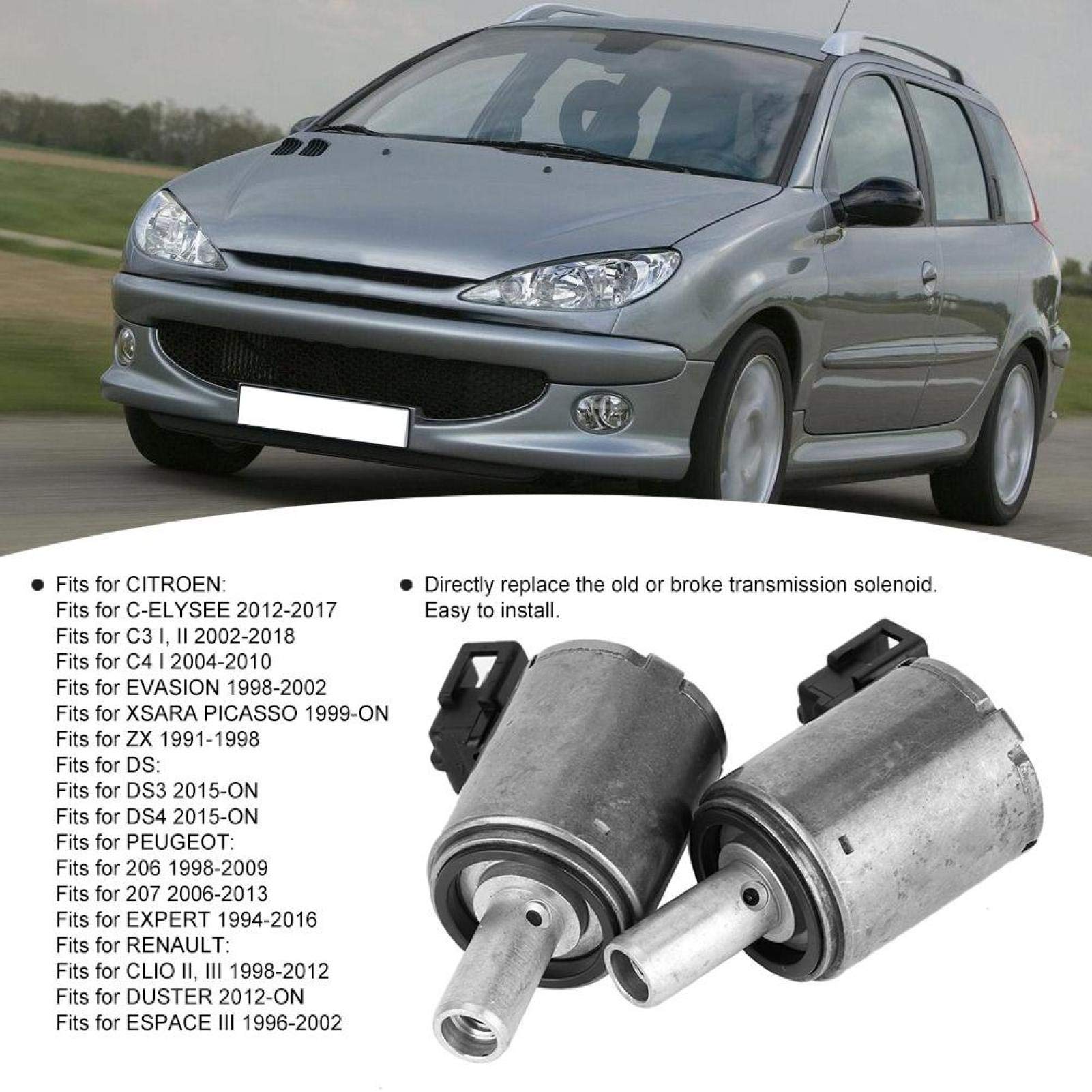 Yosoo Lot de 2 boîtes de vitesses, vanne de commande électrovanne 7701208174 Compatible avec pour aimant de transmission 7701208174 Aimant de commutation magnétique de transmission manuelle
