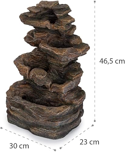 Miniatura 8 de BLUMFELDT Messina Fuente de agua solar para jardín al aire libre, fuente solar para exteriores, fuentes de agua para interiores y exteriores, caídas