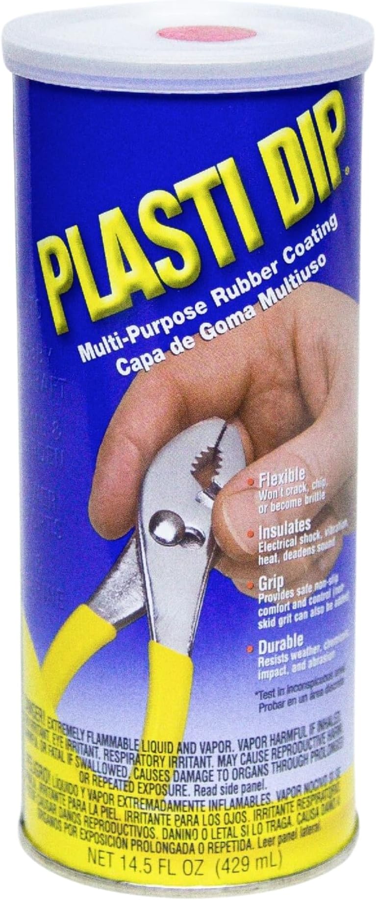 Plasti Dip Red Liquid Rubber Dip Can (14.5 Oz) for Automotive Enthusiasts – Peelable, Durable Tool Dip & Rubber Dip Coating – Tool Handle Dip Coating for Automotive, Tools & DIY Projects – (1 pack)