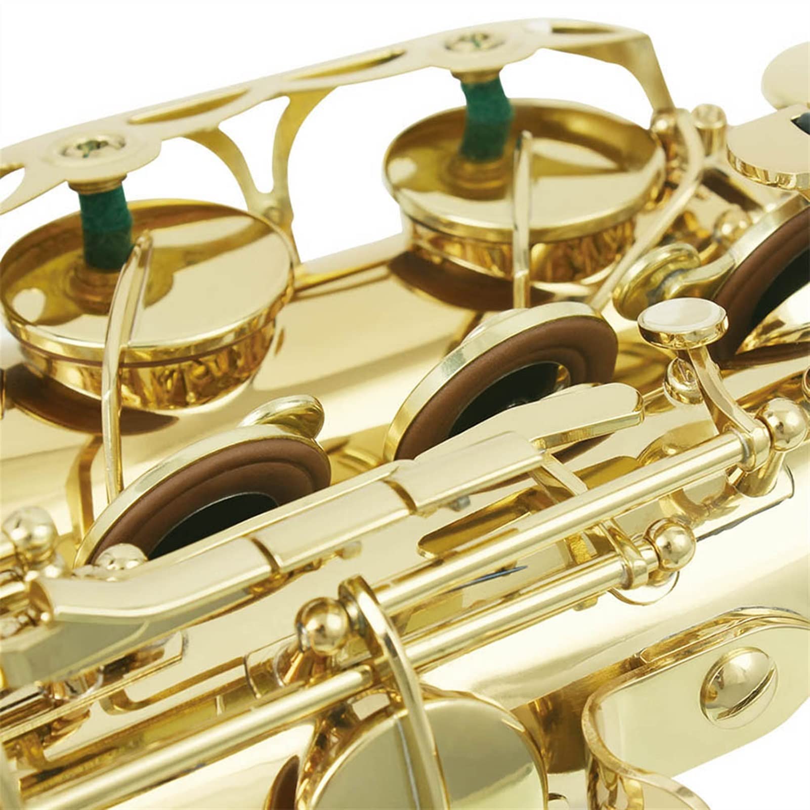 Sax Principianti Kit Sassofono tenore in SIB Professionale in Ottone Laccato Oro B Sax Piatto Strumento Musicale a fiato con Accessori per bocchino in Custodia Strumento a fiato
