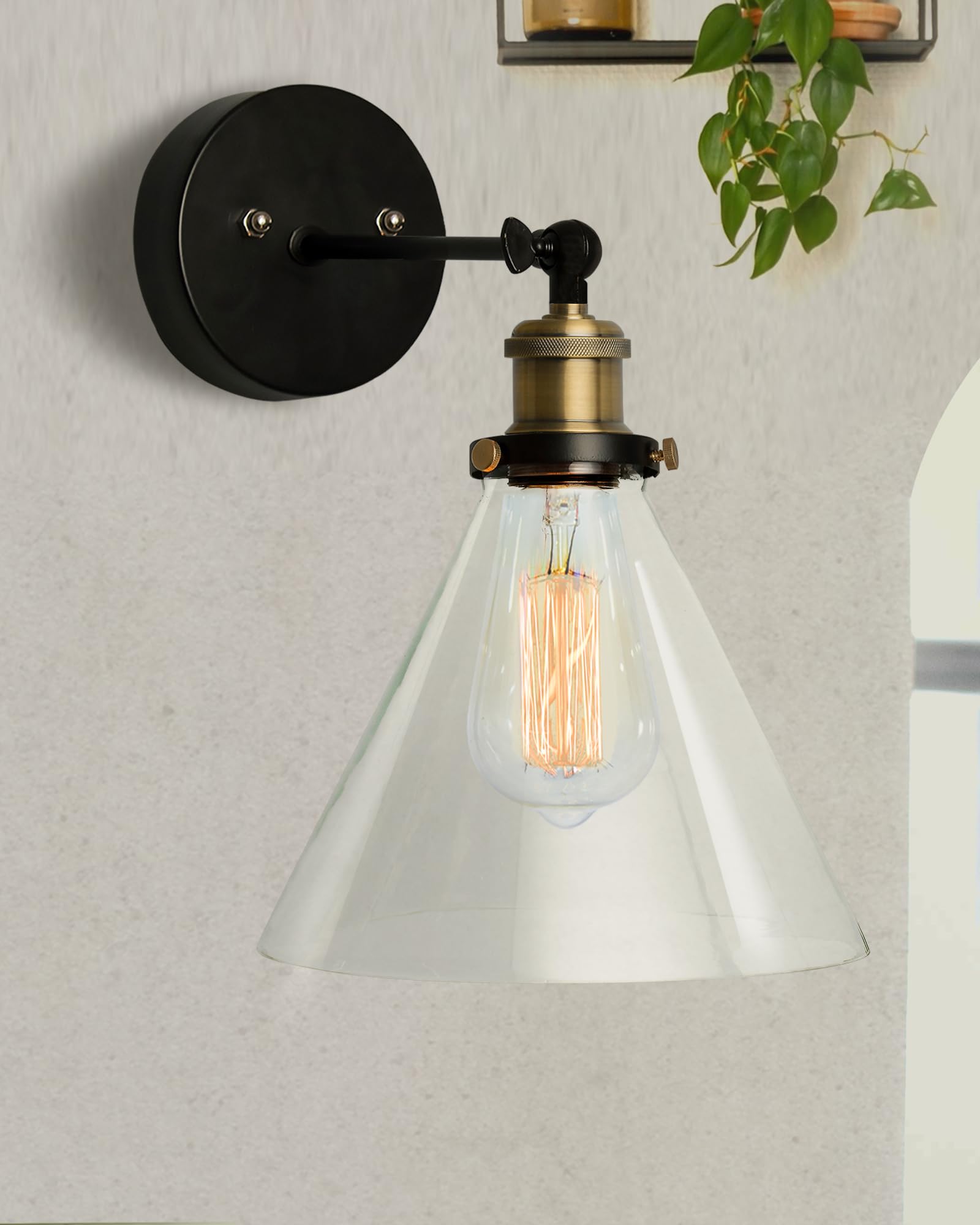 Homesake Edison Wall Lamp - Rose Gold Industrial -11