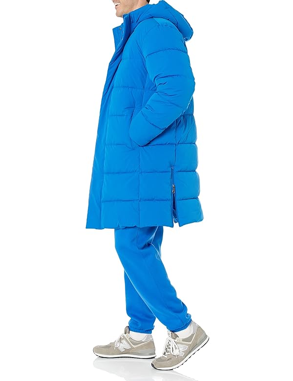 Amazon Essentials Men's Hooded Long Puffer Coat, Bright Blue, 5X-Large Big Tall by Amazon Essentials - Image 7