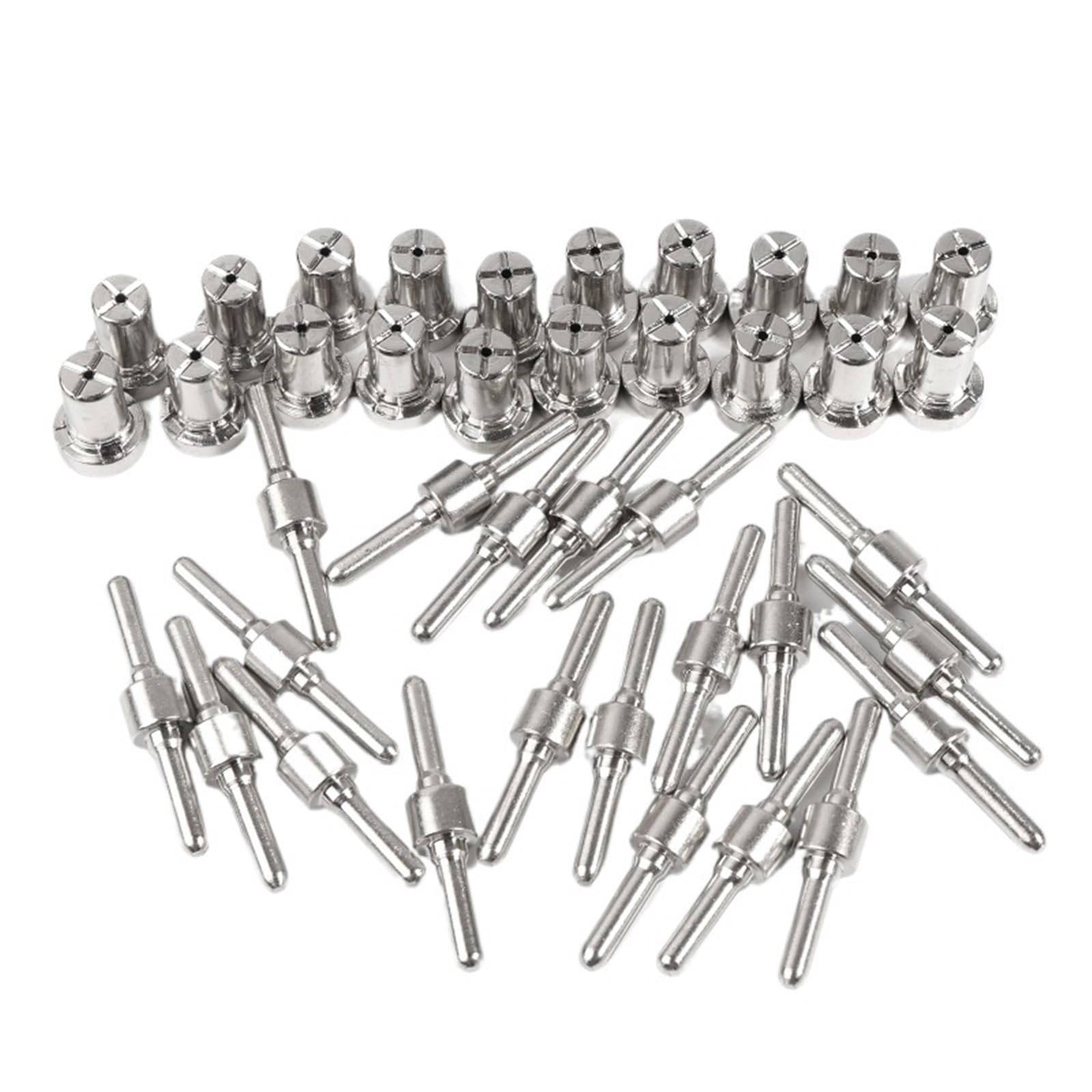 Plasma Cutter Consumable Professional Welding Nozzle 40Pcs Plasma Cutting Torch Consumable Extended Long Cutters