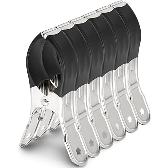 Pack of 6 Towel Clips for Beach Loungers Large Clothes Pegs Stainless Steel Beach Towel Clips Towel Clips for Beach Towels Bath Towel
