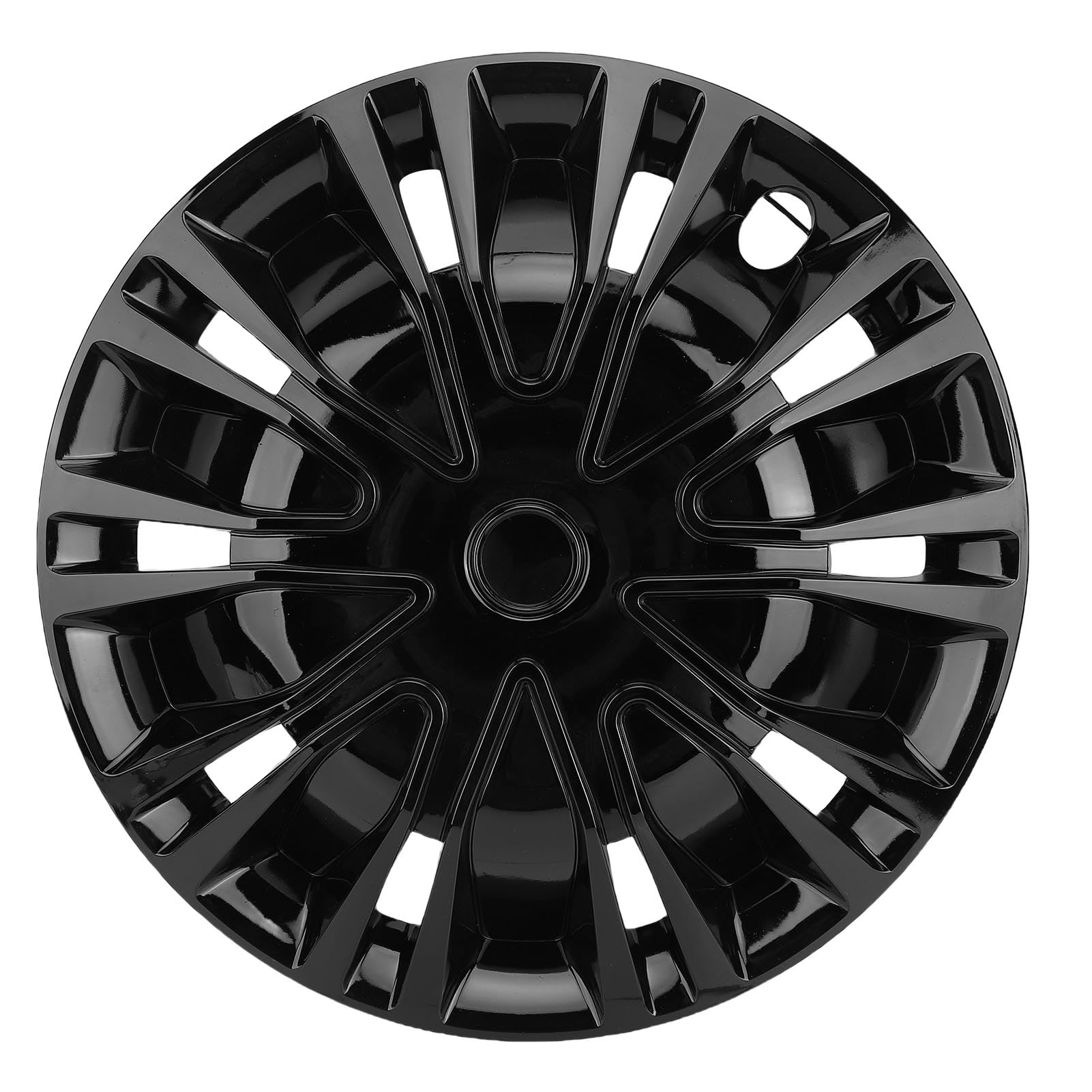 CHICIRIS 4PCS 16 -calowe Kołpaki Koła, Uniwersalny Zestaw na Hubcaps ABS CAŁKA R16 (BLACK)