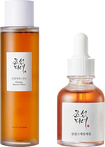 Línea de arrugas Belleza de Joseon Agua de esencia de ginseng + suero Revive ginseng + mucina de caracol