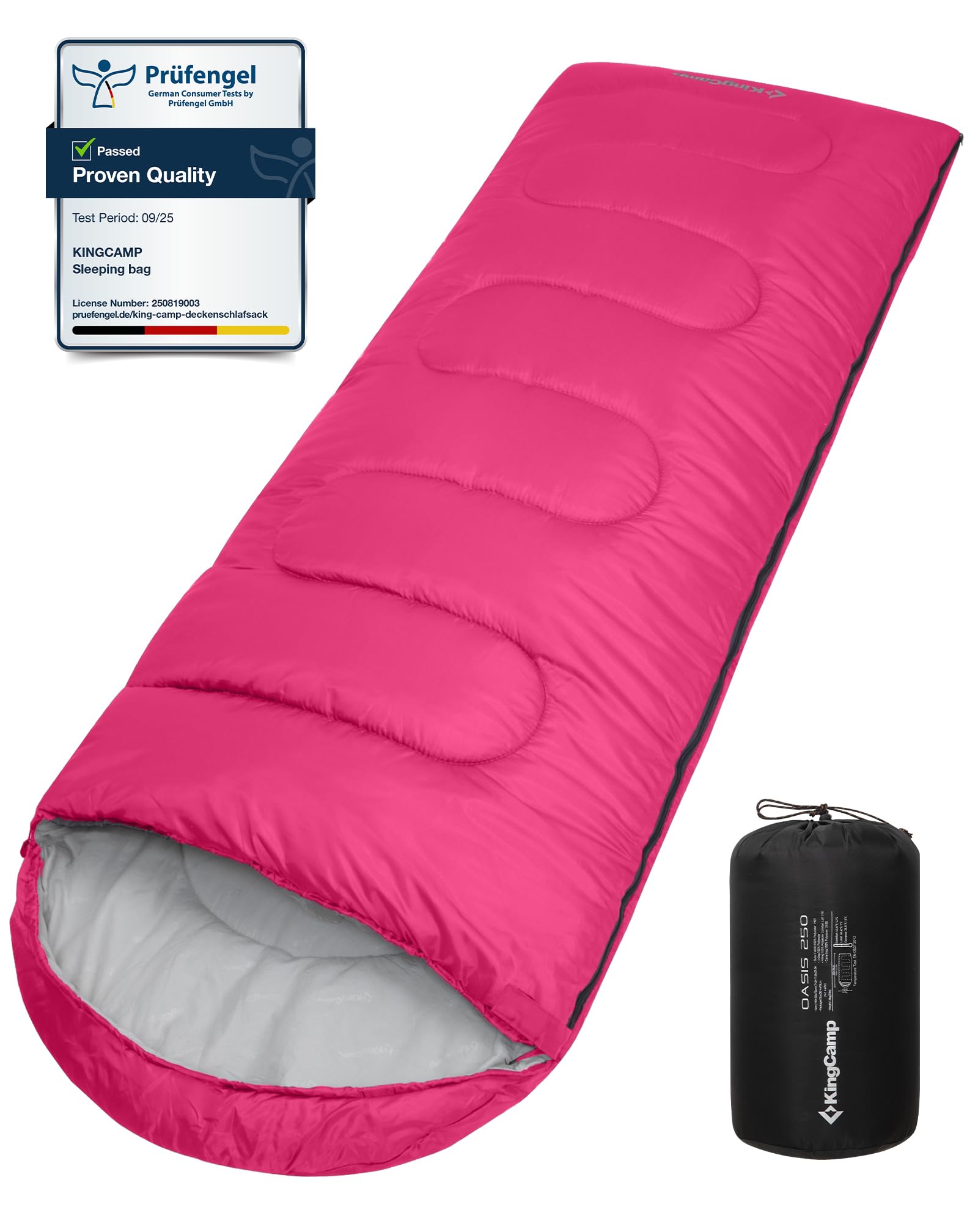 KingCamp Sleeping Bag 3 Season- Lightweight Waterproof Camping Sleeping Bags Indoor & Outdoor Use for Adults for Camping with Compression Sack — image 1