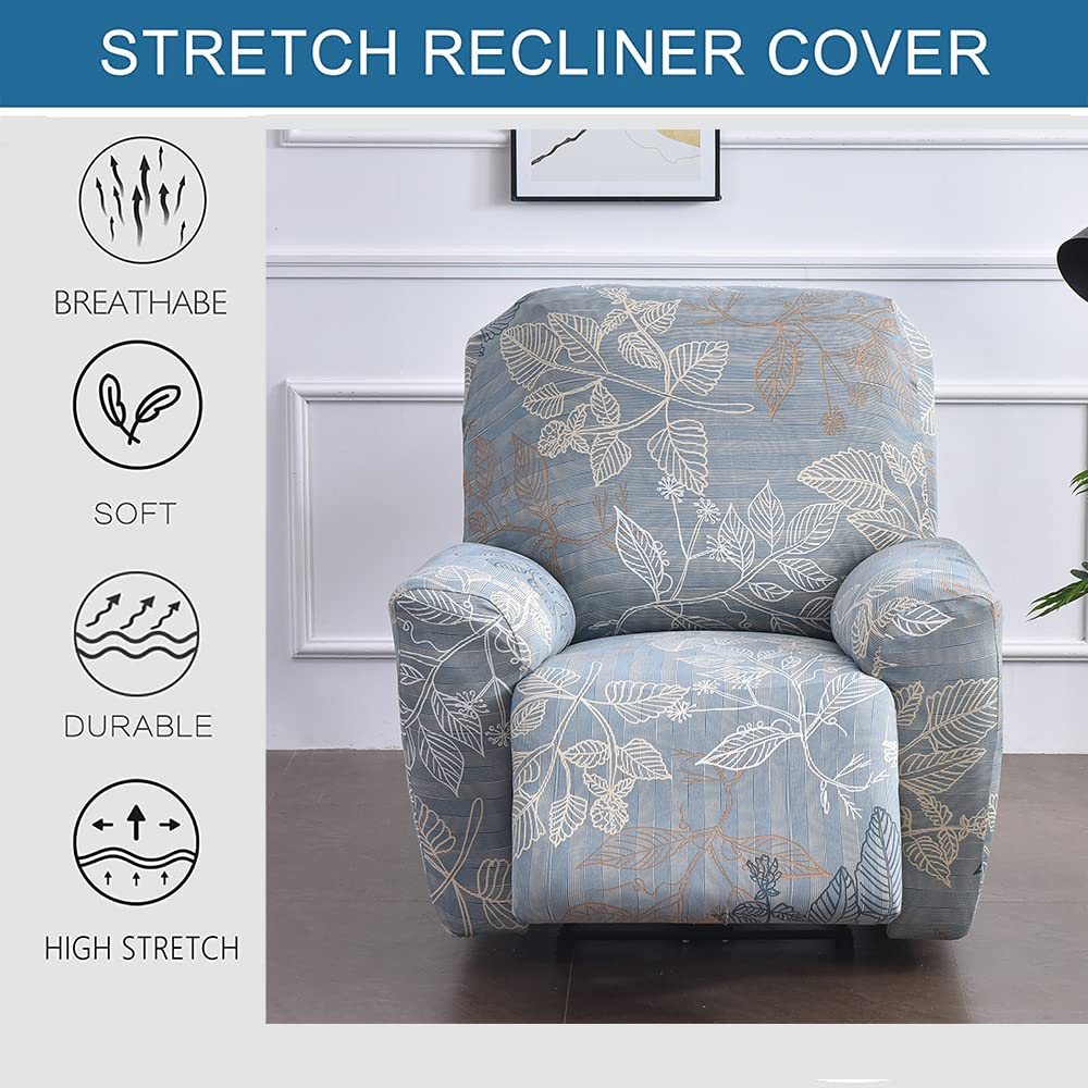 Liegebezüge Stretch Sesselschoner relaxsessel Sesselbezüge 4 Stück Liegeschutz Sesselbezug husse für Relaxsessel