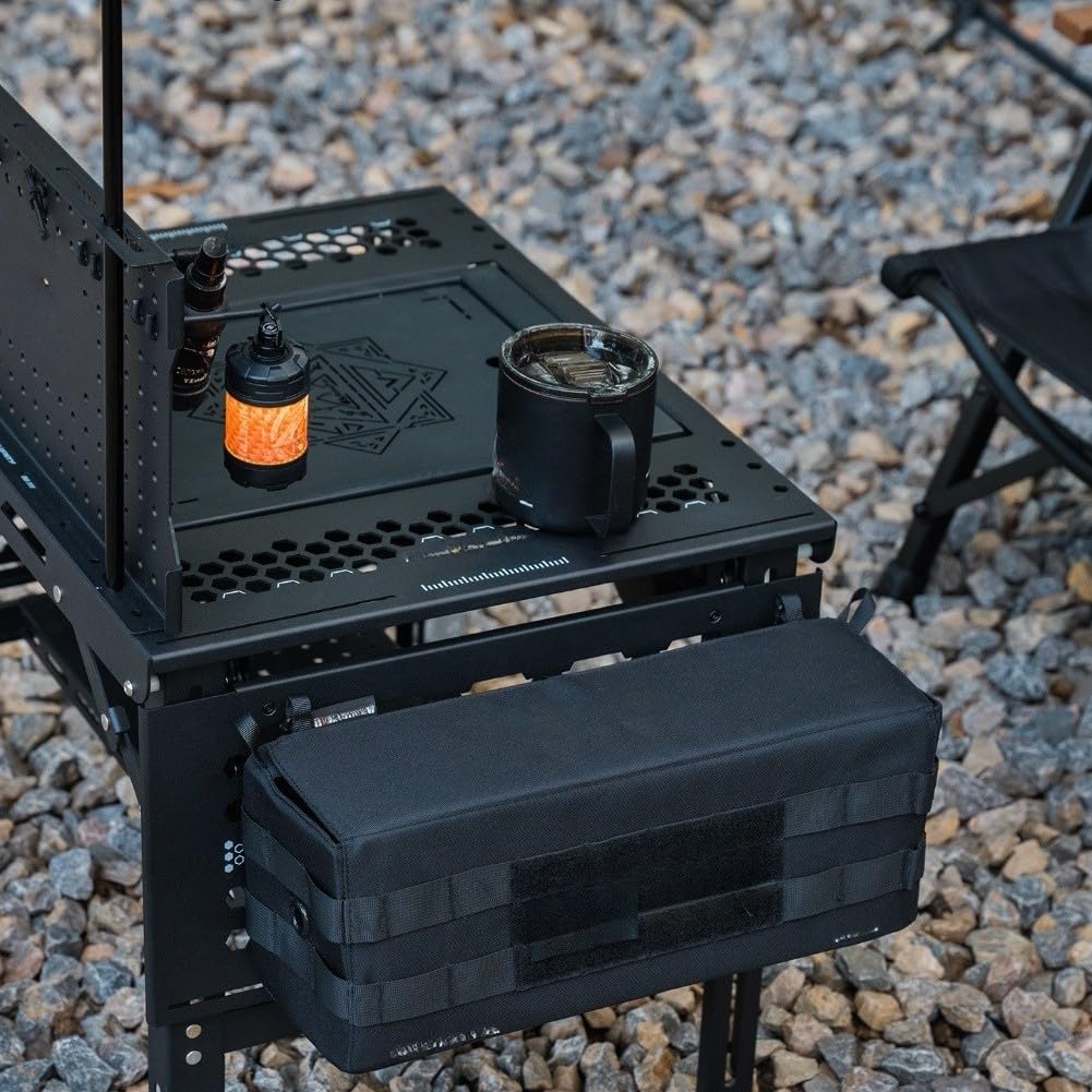 para mesa Camping Modular para igt 90cm Sin Herramientas Negra