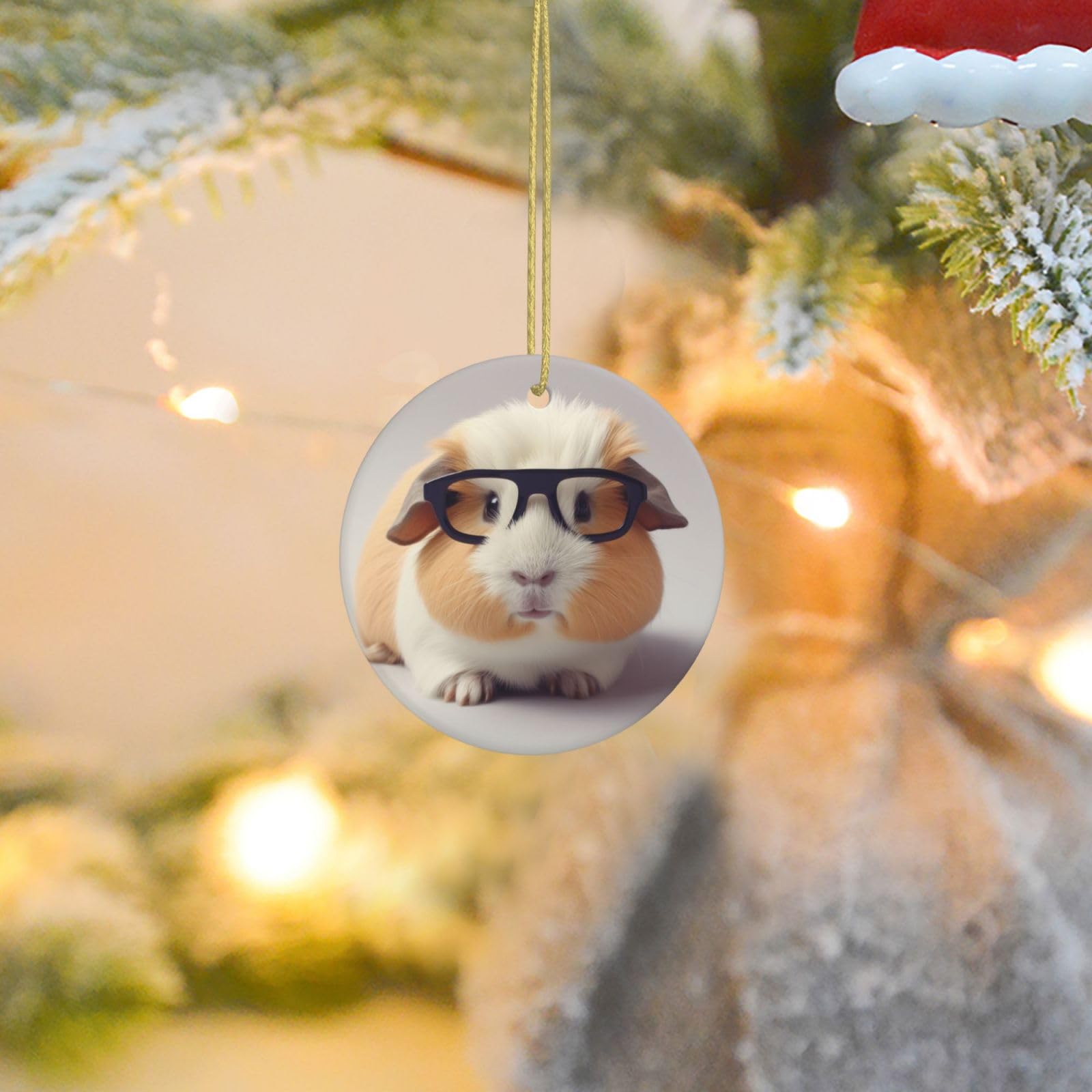 2025 Christmas Tree Decoration Hanging Round Ornament Smiling Ceramic Ornaments Christmas Tree Decorations Round Pendants for Xmas Tree Winter New Year Party Supplies