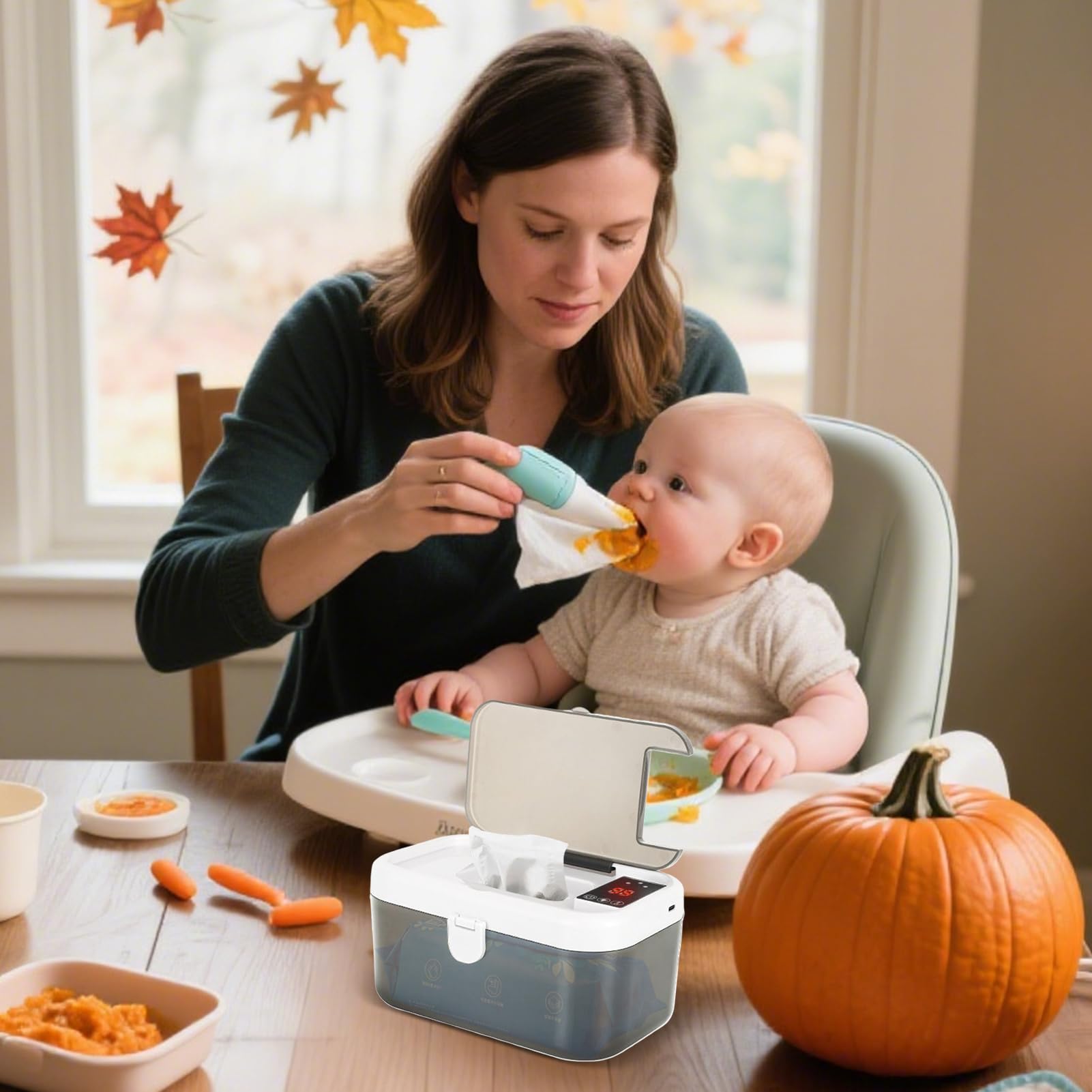 Feuchttuch-Wärmer Für Babys | Feuchttuchwärmer mit Spenderfunktion und LED-Beleuchtung für den Hausgebrauch,Schnellwärmendes Babyprodukt für Reisen mit dem Auto, Geschäftsreisen und