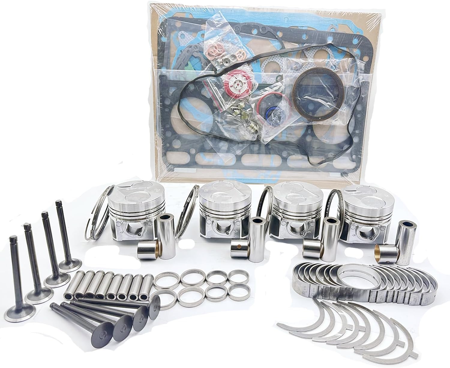V2003 Engine Overhaul Rebuild Kit Compatible with Kubota V2003 V2003-M-DI V2003T V2003-T-E2B Engine