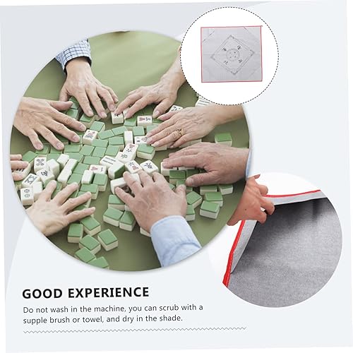 Miniatura 8 de ibasenice Mahjong - Alfombrilla para juegos de mesa, antideslizante, juego de mahjong, color aleatorio