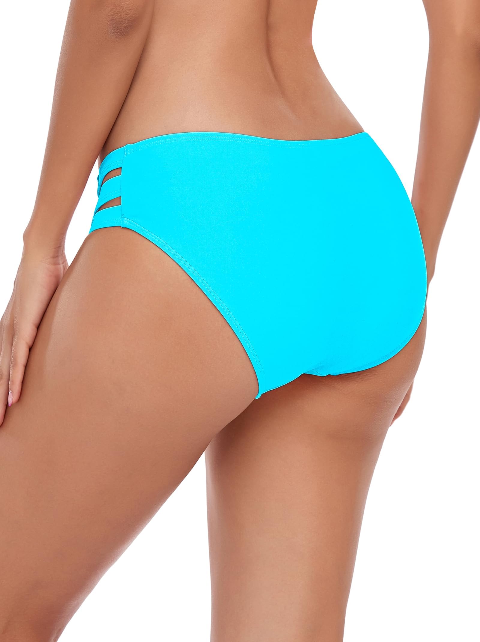 Ocean Blues Slip Bikini Donna - Vita Media con Tagli Laterali
