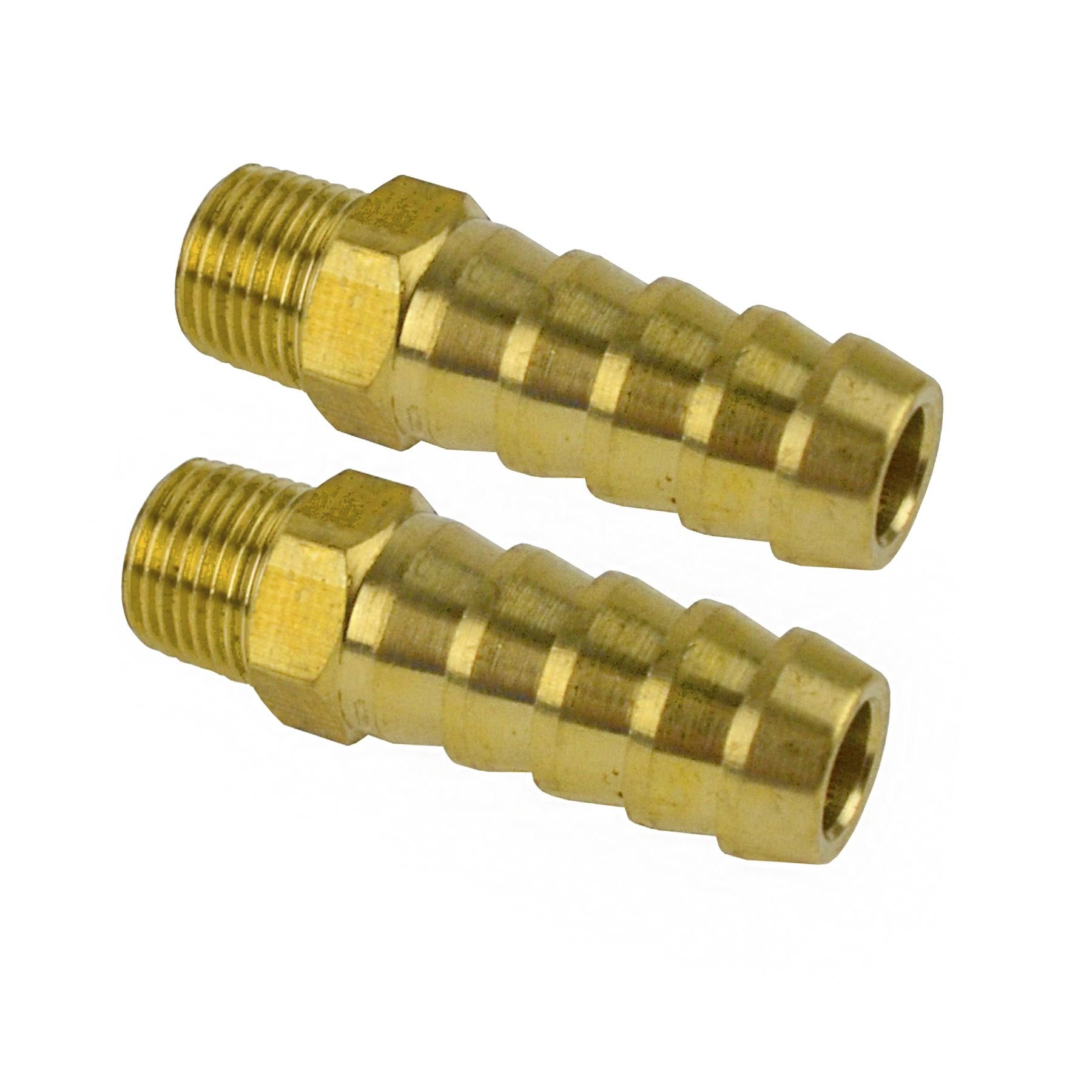 Raccord filetage mâle 1/8" BSP pour tuyau de 3/8" (10mm) - Lot de 2 FT089 pour plomberie