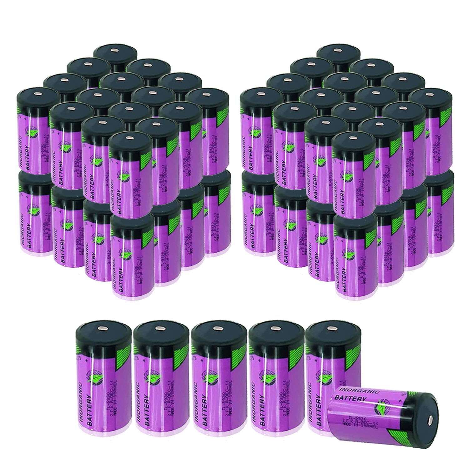 ?? 70 Pcs ??3.6V 19000mAh TL-5930 Lithium Battery for Tadiran iXtra Series Size D(TL-2300), ER34615