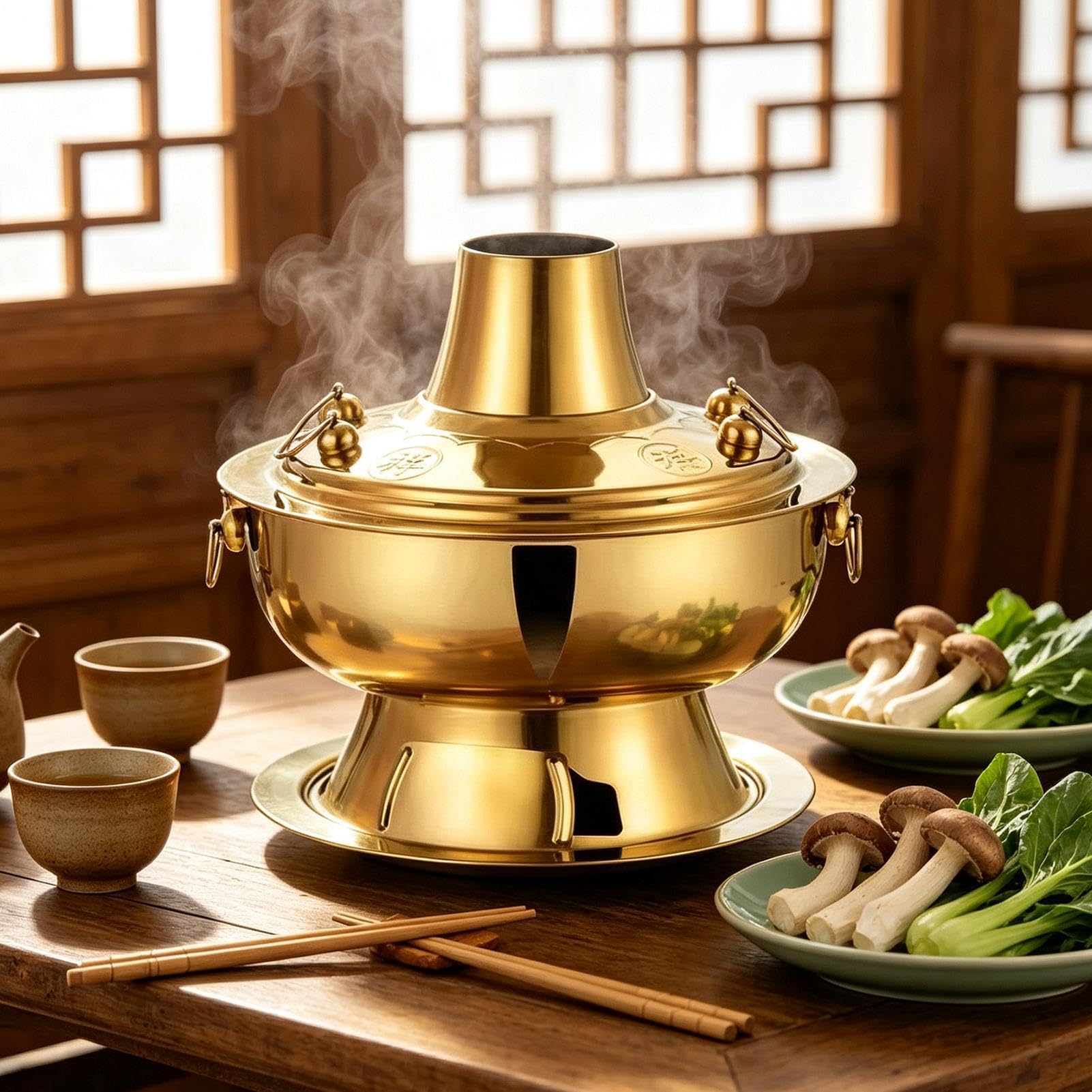 Hot Pot A Carbone Utensili Cottura Riscaldamento Uniforme | Fornello Da Campeggio All'Aperto Per Casa Appartamento Famiglia Cena Feste Campeggio Picnic Matrimonio