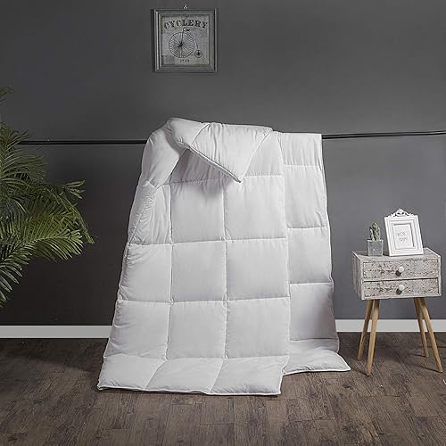 Miniatura 9 de ACCURATEX Edredón tamaño Queen, relleno alternativo de plumón mullido, colección de hotel, para cama Queen, ligero, suave para todas las estaciones,