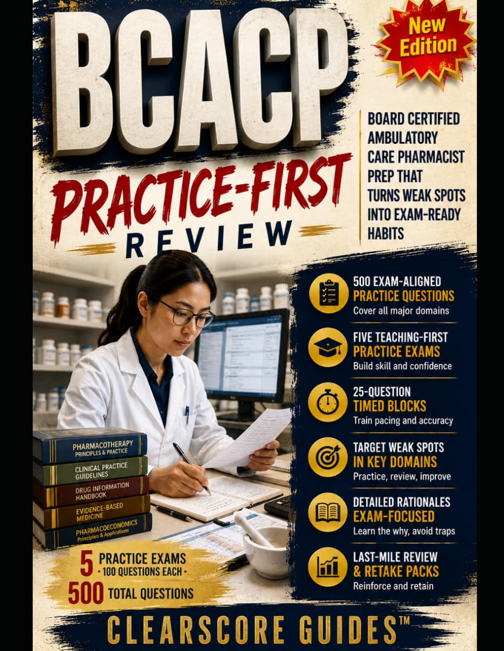 BCACP PRACTICE-FIRST REVIEW: BOARD CERTIFIED AMBULATORY CARE PHARMACIST PREP THAT TURNS WEAK SPOTS INTO EXAM-READY HABITS