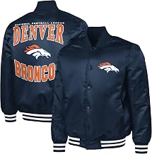G-III Sports Men's NFL Adaptive Team Graphic Satin Full-Snap Varsity Jacket