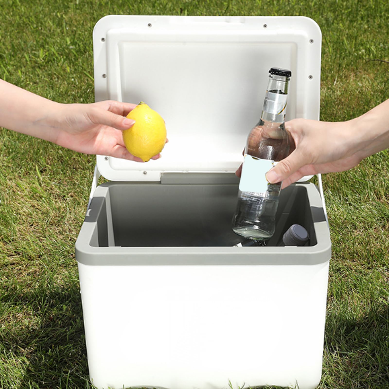 Borsa refrigerante per esterni con scomparto isolato, display della temperatura, custodia isolata, perfetta per picnic, escursionismo, contenitore per alimenti