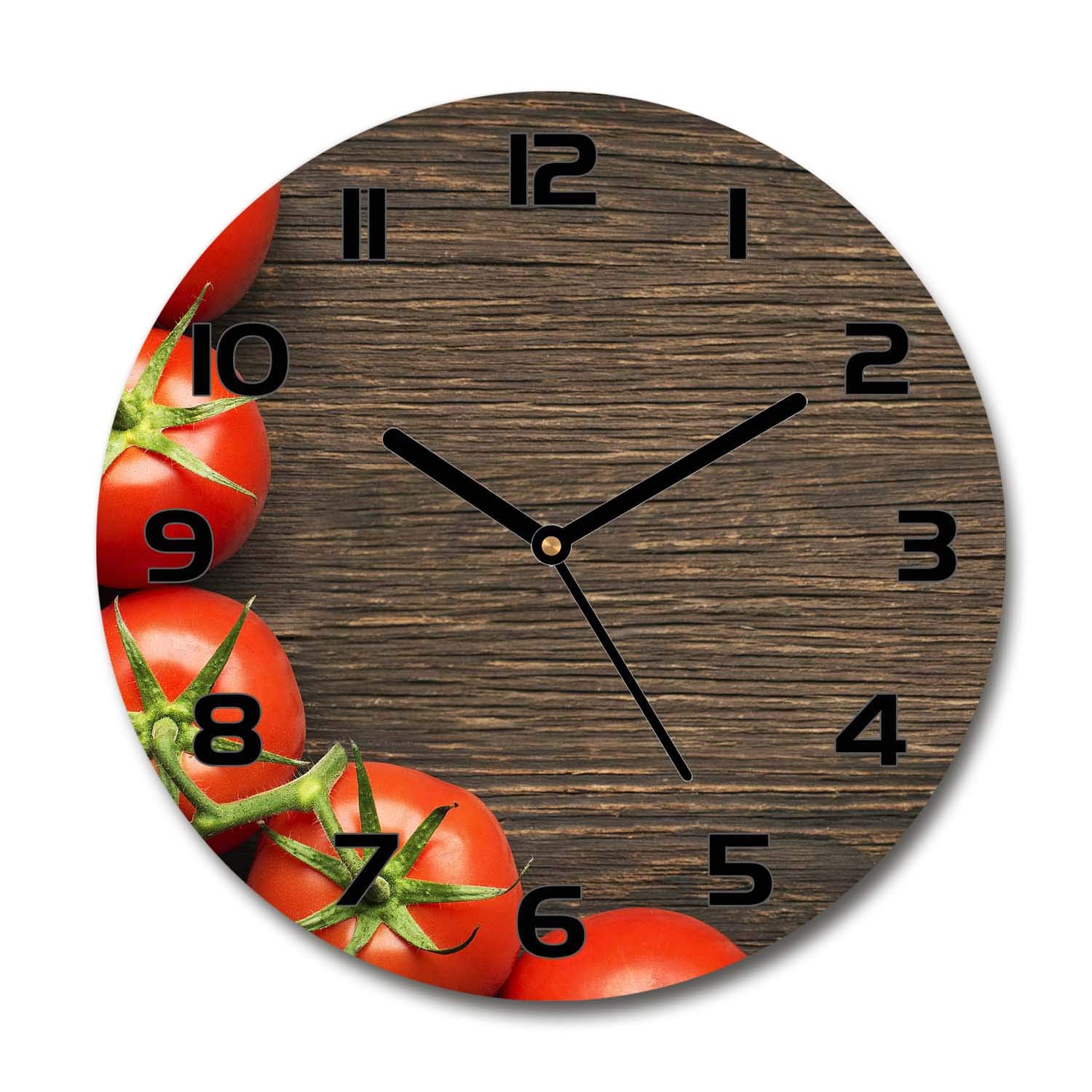 Horloge aiguilles d'horloge noires Tulup 30cm pour stopper le tic-tac dans le salon