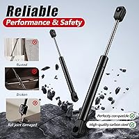 Vista 2 de Vepagoo - Juego de 2 soportes de elevación de gas de 10 pulgadas, compatible con caja de herramientas de camioneta