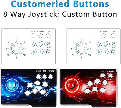 Miniatura 3 de 10000 Juego en 1 Pandora Box Retro Games Arcade Game Machine Consola con dos anfitriones separados para PC y proyector y TV 3D WiFi Juegos de
