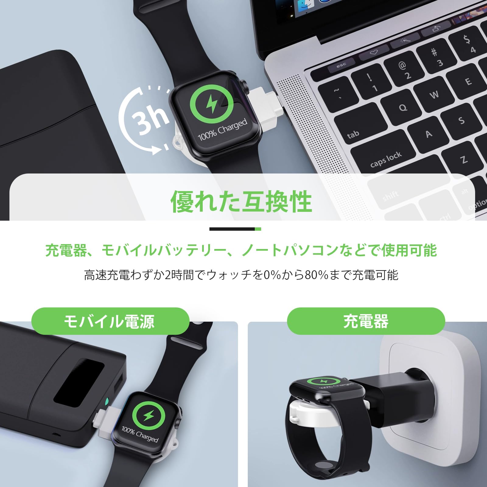 Amazon.co.jp: 【HUKWIMO】For Galaxy スマートウォッチ 充電ケーブル 