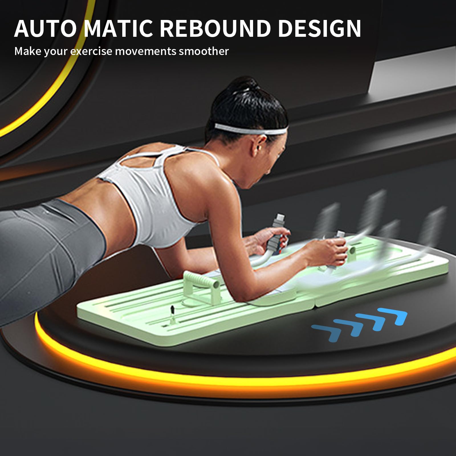 Pilates Reformer Board – Multifunktionale Bauchübungsplatte für Core-Stärke, Gleichgewicht, Flexibilität und Ganzkörper-Training, ideal für Anfänger und Fitness-Enthusiasten (Grün)