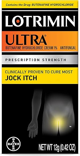 Lotrimin Crema ultra antifúngica para picazón de jock tratamiento de clorhidrato de butenafina con fuerza recetada al 1 clínicamente probado para