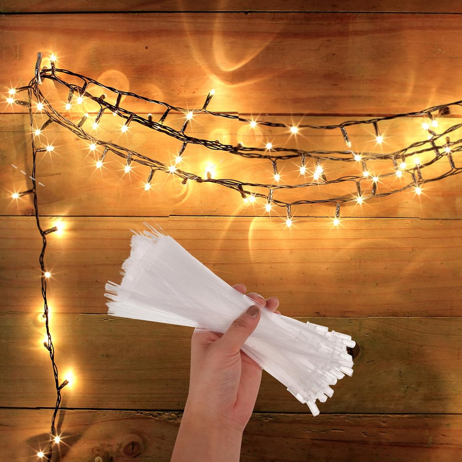 50pcs Fiber Light Wands with 20cm Fiber Rods LED Decorative String Light Poles for Party, Wedding, Tabletop Festive Home Ornament Lighting