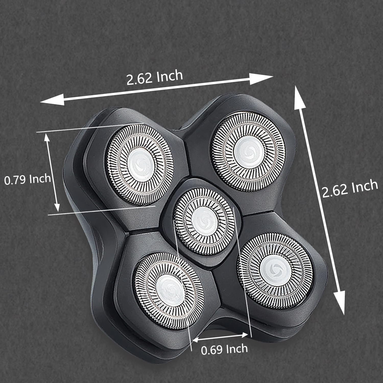 Universal New Upgrade 5 Blades Magnetic Interface Head Shaver Replacement Heads Replacement Blade Electric Razor Shaver Head (5D Black) - Image 7