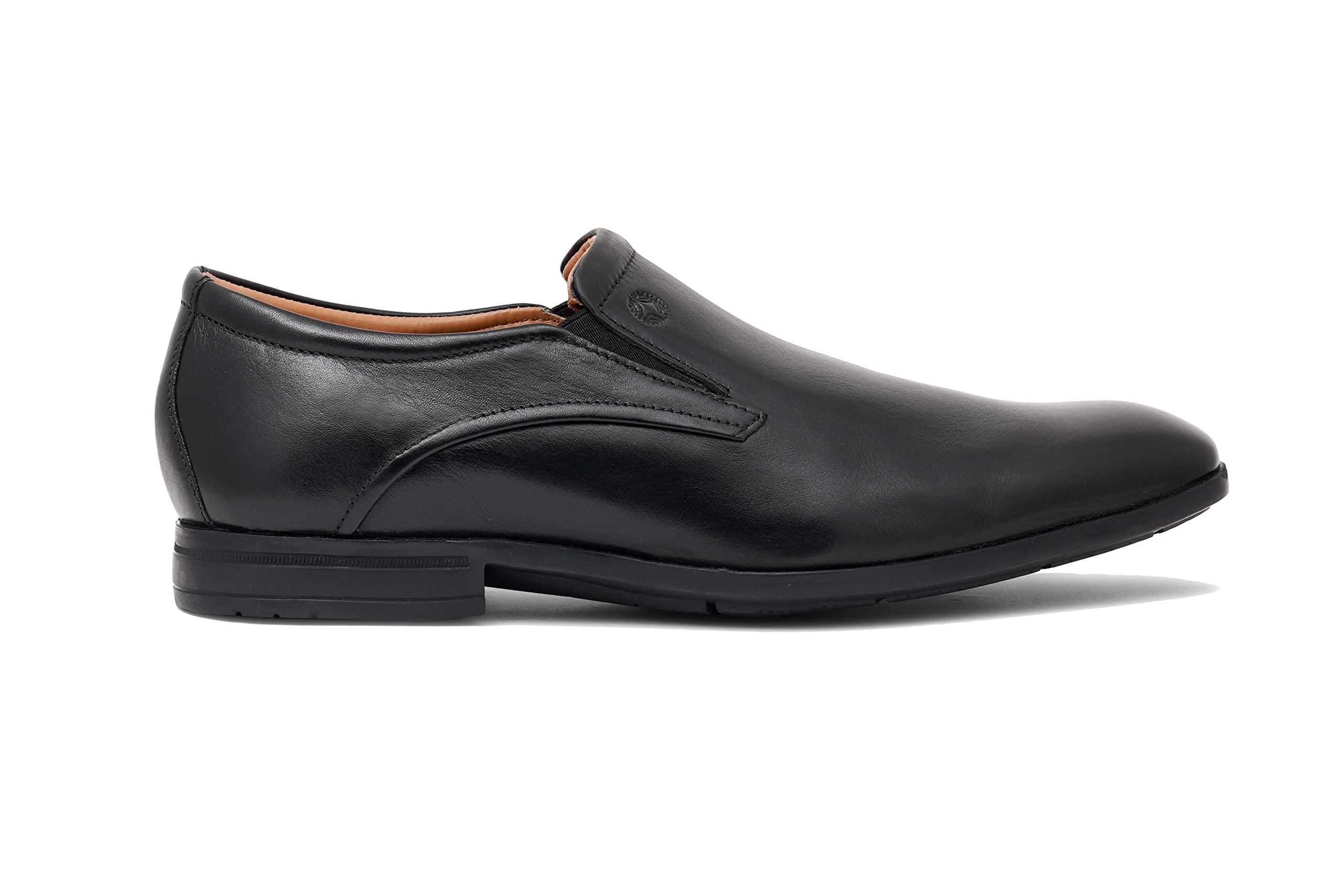 RuoshMens Black Colombo Formal Slip Ons