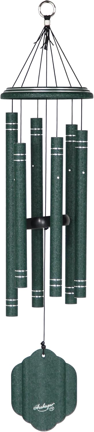 Arabesque by Wind River - 32 inch Sapphire Wind Chime for Patio, Backyard, Garden, and Outdoor décor (Aluminum Chime) Made in The USA