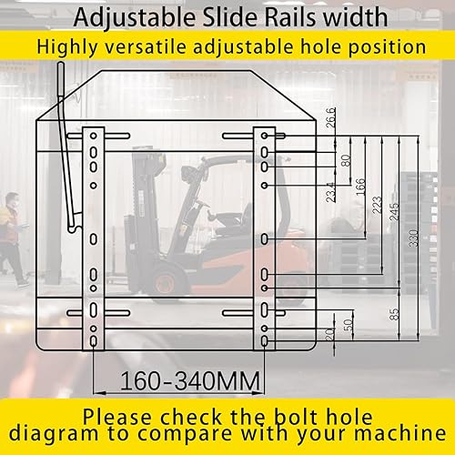 Miniatura 6 de Asiento universal para carretilla elevadora con interruptor, cinturón de seguridad retráctil para Toyota Aftermarket, tractor, cargador deslizante,