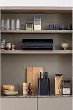 Brabantia Roll Top Bread Bin – Large Countertop Storage Box for Bread, Bagels, Rolls – Space-Efficient Kitchen Design with Flat Top, Durable Metal – Matt Black - 4