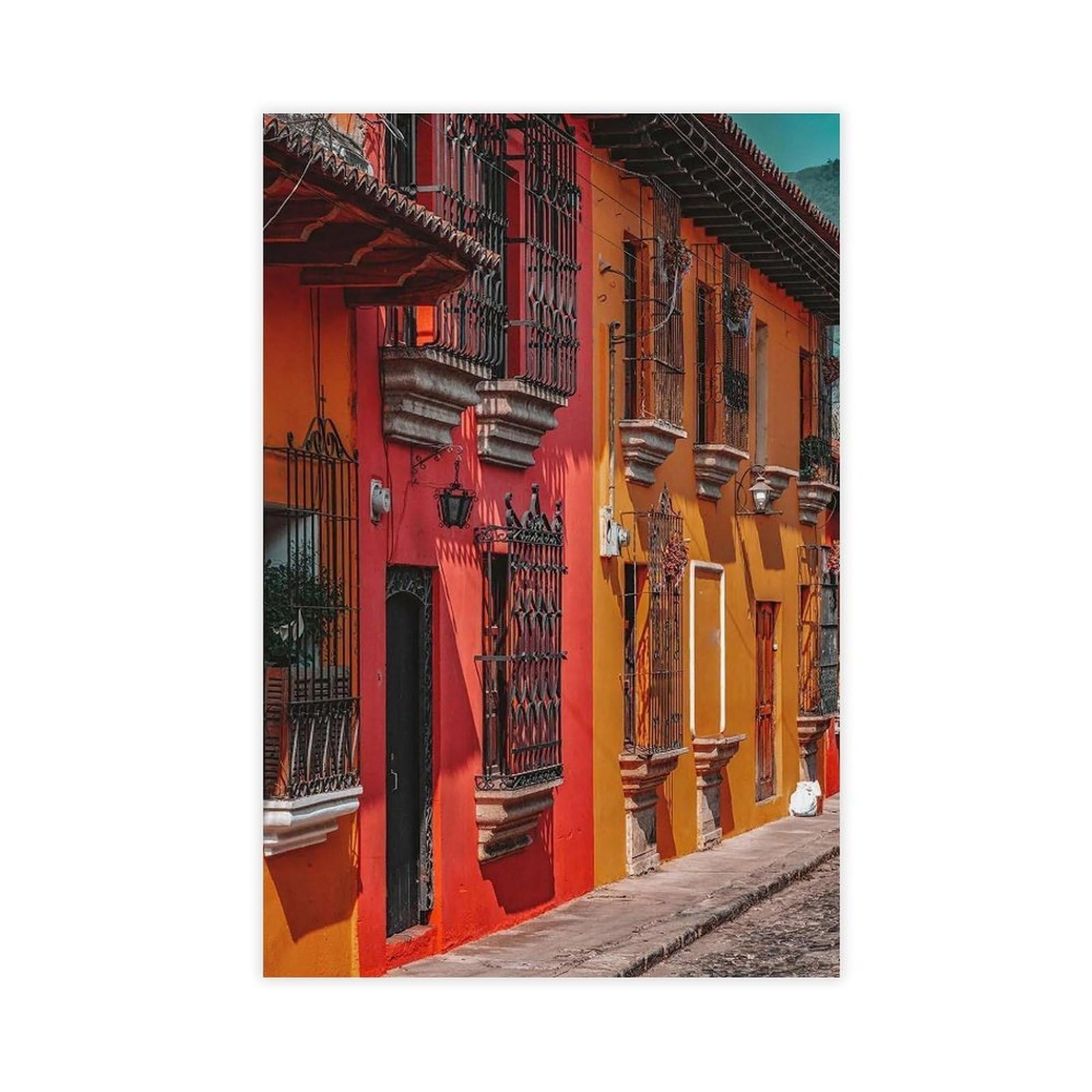 Bareronor Antigua Guatemala Canvas Poster Bedroom Decor Landscape Office Room Decor Gift 20" L X 30" W
