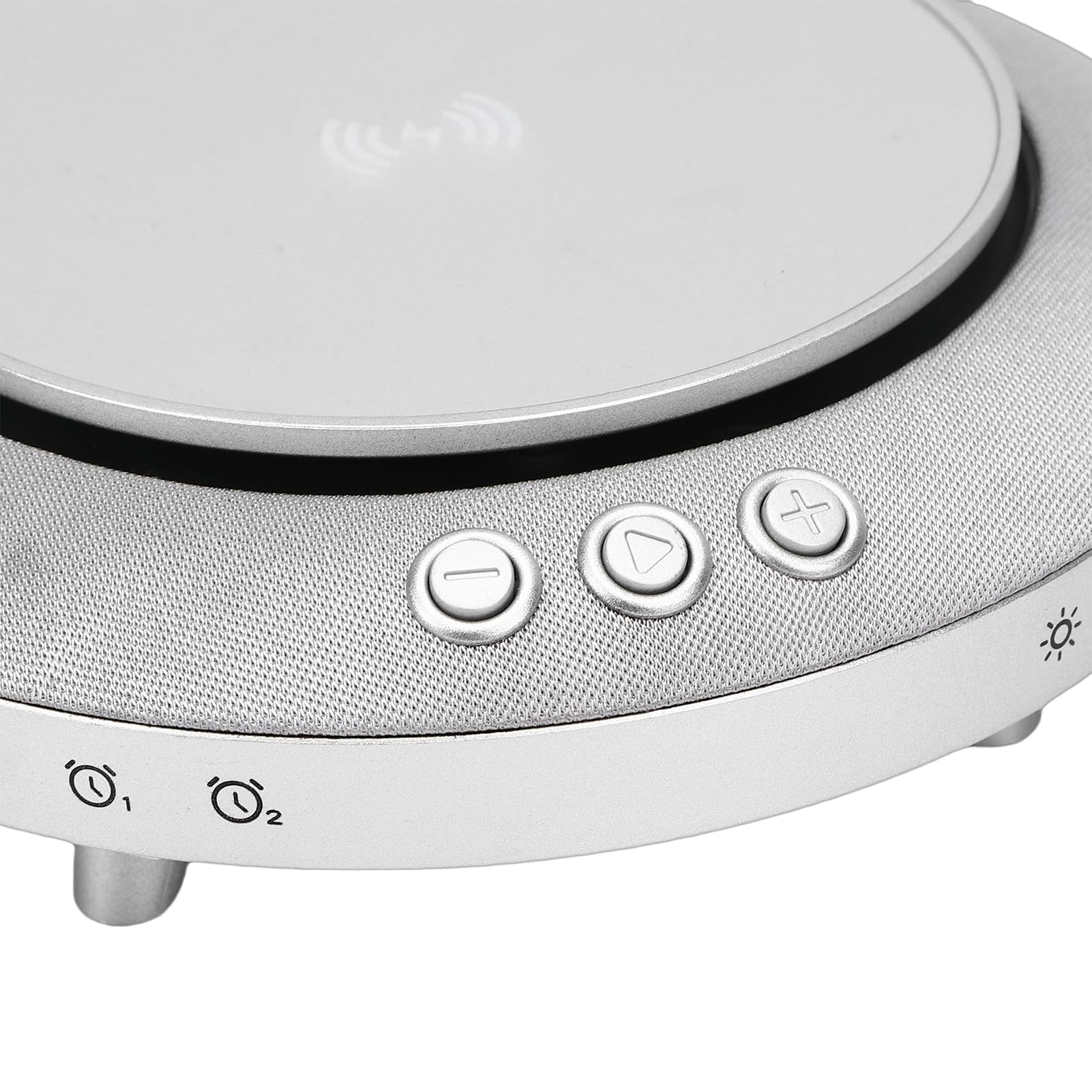EMUKOEP 360°-Surround-Sound-Bluetooth-Lautsprecher mit Kabellosem Ladegerät, Visuelles Erlebnis, Hohe Leistung, Hervorragende Klangdetails für Zuhause, Schlafzimmer, Büro, 15 W Mittlerer Bass, 5 W